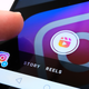 Instagram and Reels icon on phone